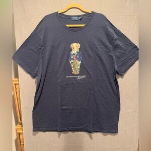 Ralph Lauren Navy Bear Graphic Tee